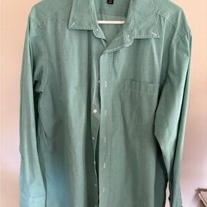 George Men's Mint Green Button Down‎ Shirt